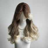 Sand Golden Natural Wave Daily Wig None Lace Wig