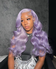 Light Purple Lace Front Wigs Human Hair 13x4 Colored Lace Front Wigs