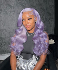 Light Purple Lace Front Wigs Human Hair 13x4 Colored Lace Front Wigs