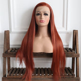 Nova-Auburn Color Synthetic 13x4 Lace Front Wig