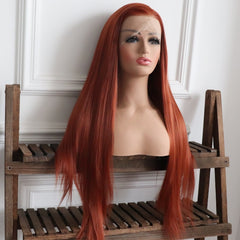 Nova-Auburn Color Synthetic 13x4 Lace Front Wig