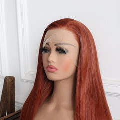 Nova-Auburn Color Synthetic 13x4 Lace Front Wig