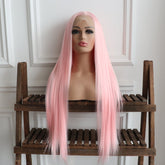 Rosie-Baby Pink Straight Synthetic 13x4 Lace Front Wig