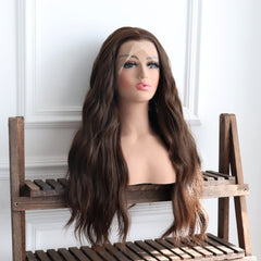 Athena -Natural Brown Body Wave Synthetic 13x4 Lace Front Wig