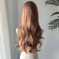 Champagne Gold Wave Artificial Hair Wig Small Lace