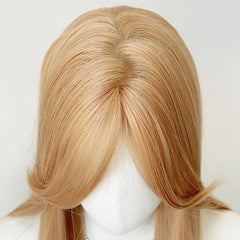 Women's Mid-Length Golden Long Straight Hair Everyday Style Wig