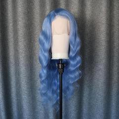 Light Purple Body Wave Lace Front Wig Human Hair 200% Density Colored Human Hair Wigs