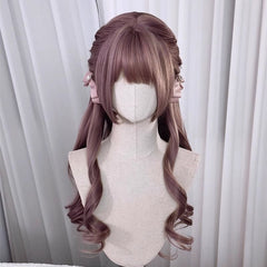 Cute Purple Lolita Japanese Natural Sweetheart Synthetic Hair Wig