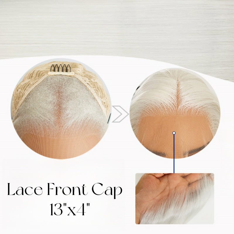 White Blue Ombre Wig Blue Lace Front Wig Human Hair 13x4 Lace Front Wigs Human Hair 200 Density