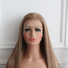 Frida-Light Brown Highlight Synthetic 13x4 Lace Front Wig