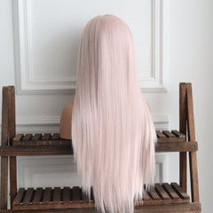 Lily-Snow Pink Synthetic 13x4 Lace Front Wig