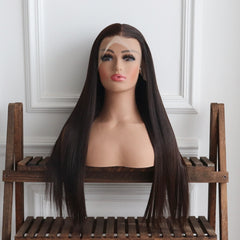 Stella-Natural Black Synthetic 13x4 Lace Front Wig